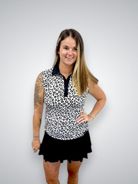 Phantom Cheetah Sleeveless Polo